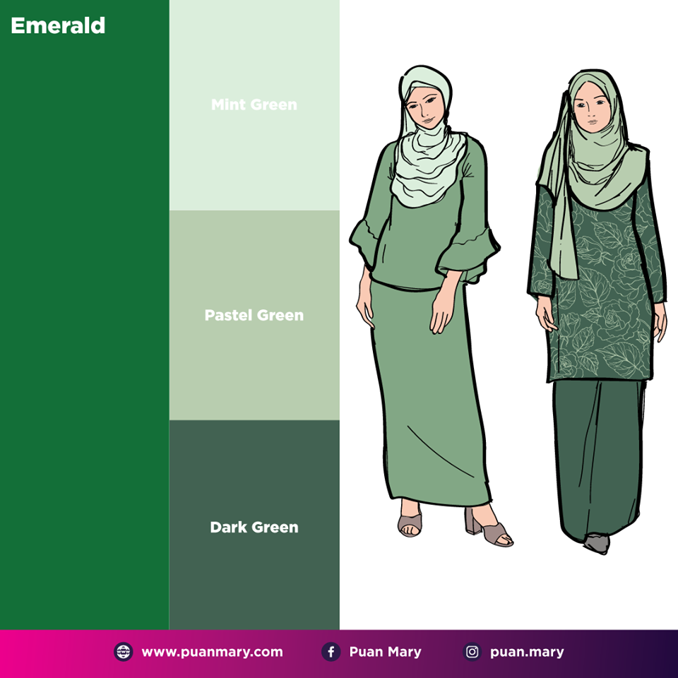  Warna  Matching Dengan Hijau  Emerald  Zafrina