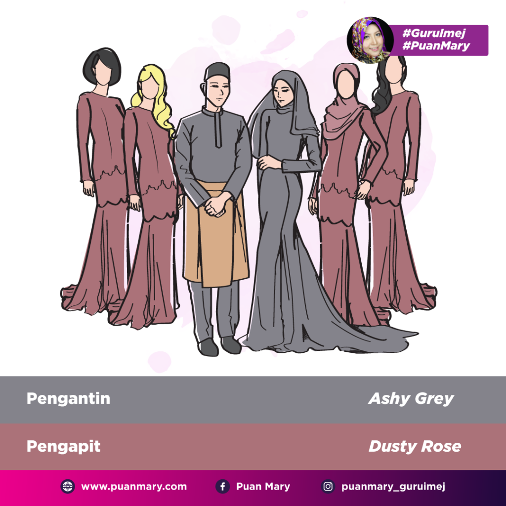 Pilihan Padanan Warna Baju Bridesmaid Terbaik 2019 Puan Mary